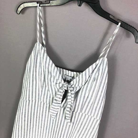 Rails Women's White Navy Canela Stripe Tiered Mini Dress Size Large - Picture 6 of 11